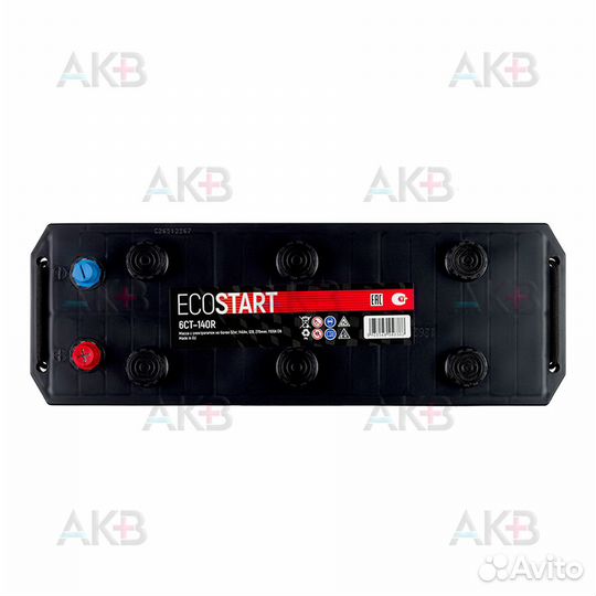 Аккумулятор автомобильный Ecostart 140 рус (1100А