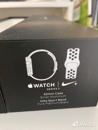 Часы apple watch 3 42mm nike