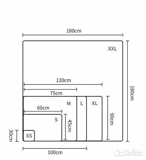 Многоразовые пеленки 60х45 см коричневые