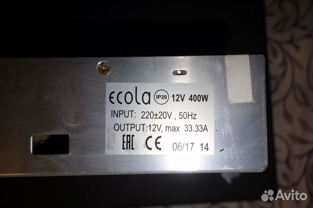 Блок питания 12V 33,3A 400W для светодиодов