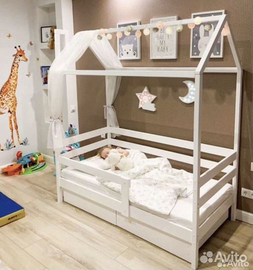 Детская кровать домик 180х80 см
