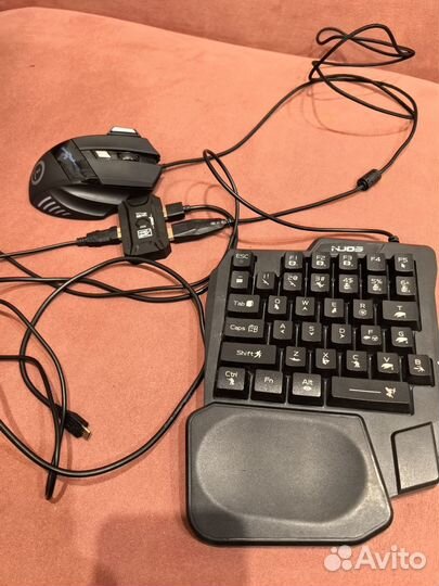 USB-клавиатура проводная для одной руки