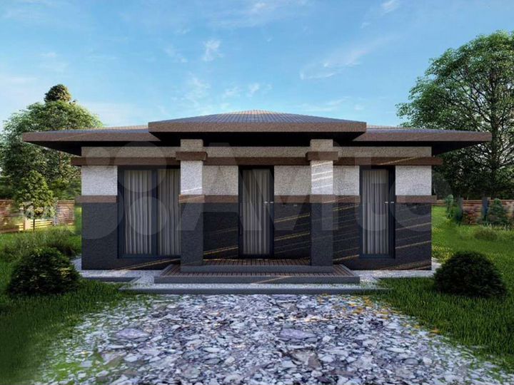 Дом 100 м² на участке 8 сот.