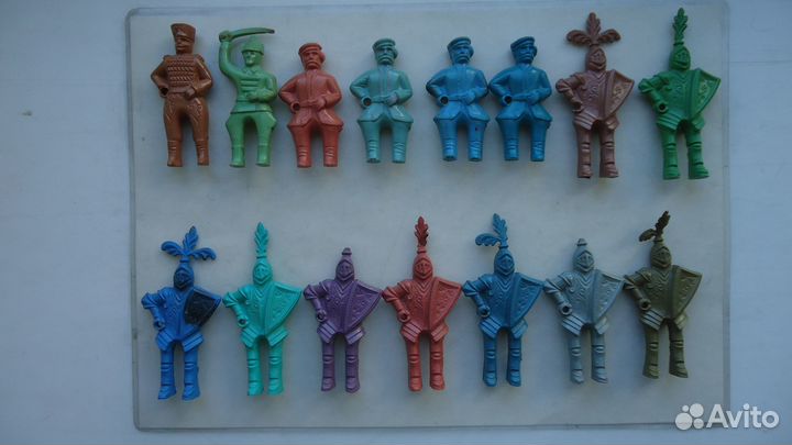 Солдатики из цельнолитой резины. мки
