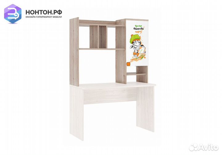 Надстройка для стола Зоо 28.01 дуб мария / белый