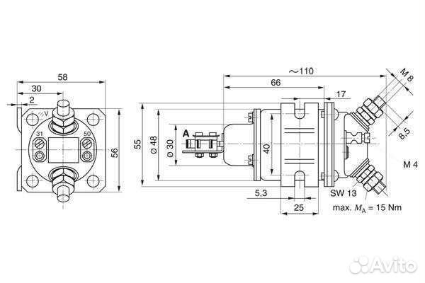 Реле (контактор) 24вольта