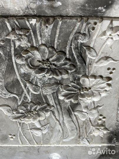 Плиты формы из гипса старинные 2шт