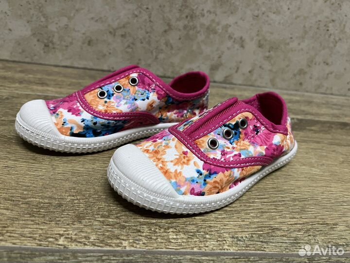 Кеды слипоны для девочки