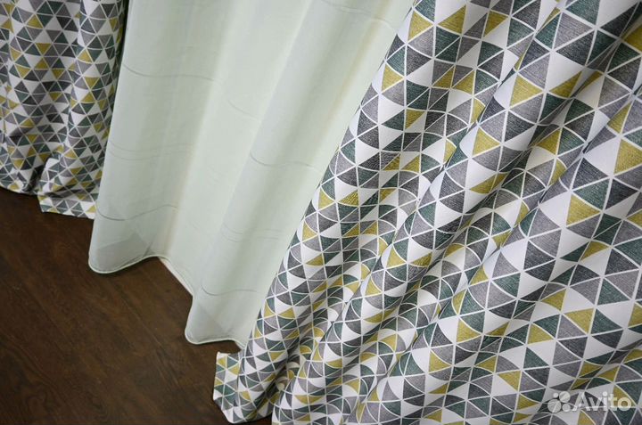 Прямые шторы классические