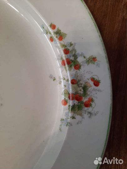 Блюдо Дулёво довоенное, клеймо 1937 г