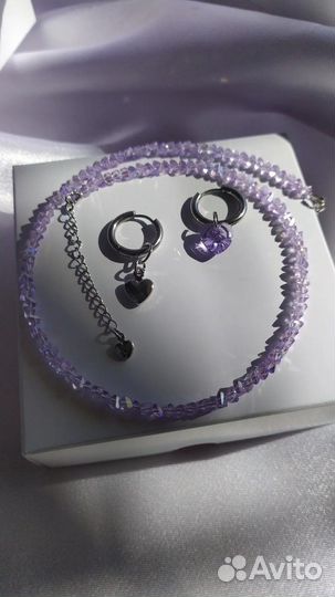 Украшения бижутерия чокер серьги