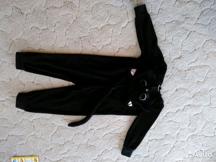 Кигуруми чёрная кошка на 3-4 года