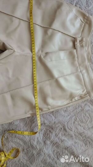 Кожаные брюки женские