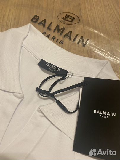 Футболка - поло Balmain Оригинал Новая