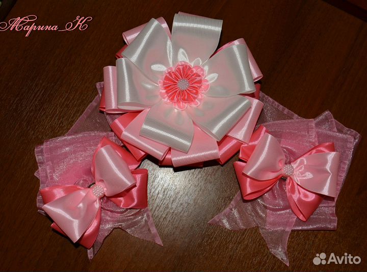 Бант на выписку новорожденных