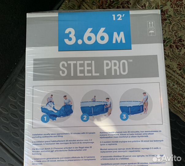 Каркасный бассейн BestWay Steel Pro 366 на 76