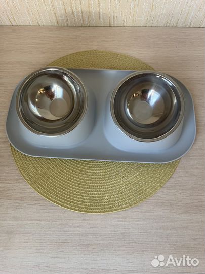 Миски с поддоном для животных кошек и собак