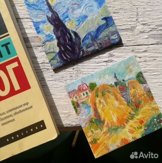 Магниты, холст, картина на магните Винсент Ван Гог