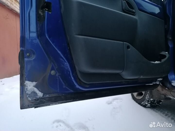 Двери левые Renault Kangoo 1997-2003 синие