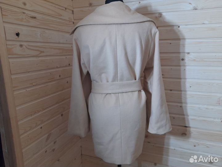 Пальто шерсть кашемир оверсайз цвет камел 42-44 р