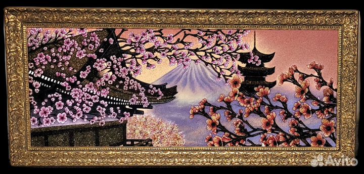 Пейзаж из янтаря, картины, сувенирная мастерская