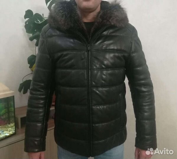 Кожаная куртка мужская
