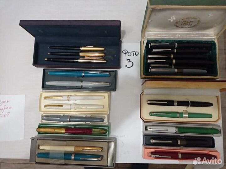 Ручки чернильные и шариковые, 60-80 х годов