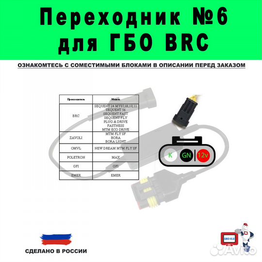 Переходник для диагностики BRC,omvl NEW dream и др