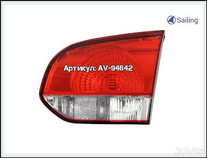 Фонарь задний правый внутренний golf - 6 поколение