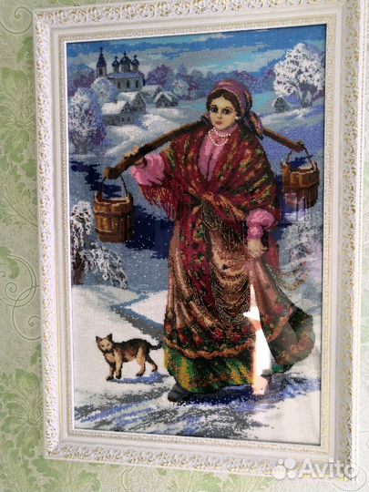 Иконы, картины бисером, нитью