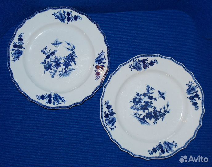 Две тарелки, FJ Peterinck, Бельгия. Конец 18 века