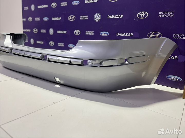 Бампер задний Ford focus 2 дорестайл серебристый