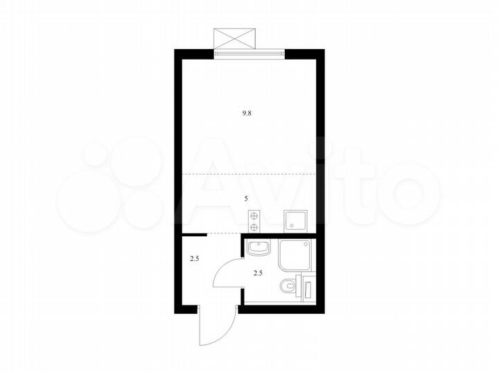 Квартира-студия, 19,8 м², 19/23 эт.