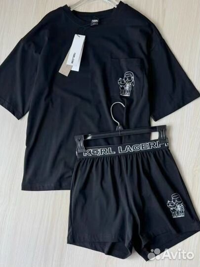 Karl lagerfeld костюм шорты и футболка