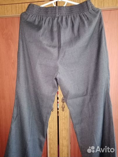 Брюки школьные на полного мальчика 152