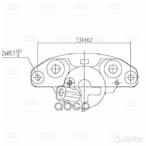 CF012003 trialli Суппорт торм. в сб. Largus