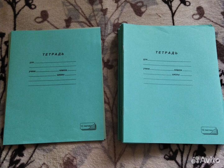 Тетради в узкую и узкую косую линию 12л