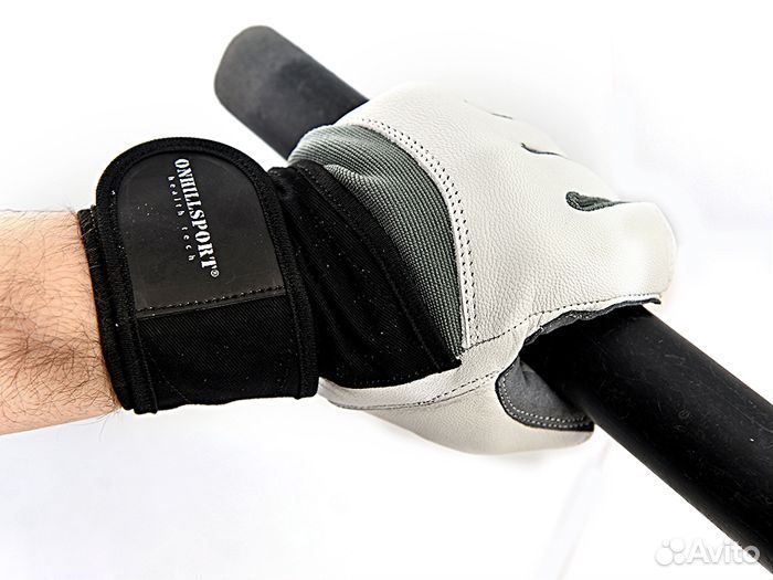 Перчатки для фитнеса Onhillsport Q10 кожаные