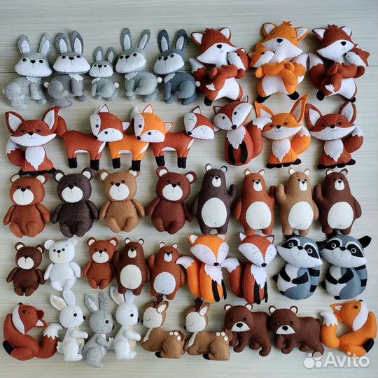 Игрушки из фетра ручной работы