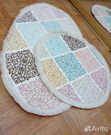 Коврики двойка,прорезиненная основа,в с/у