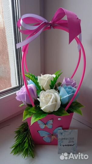 Мыльные розы букеты