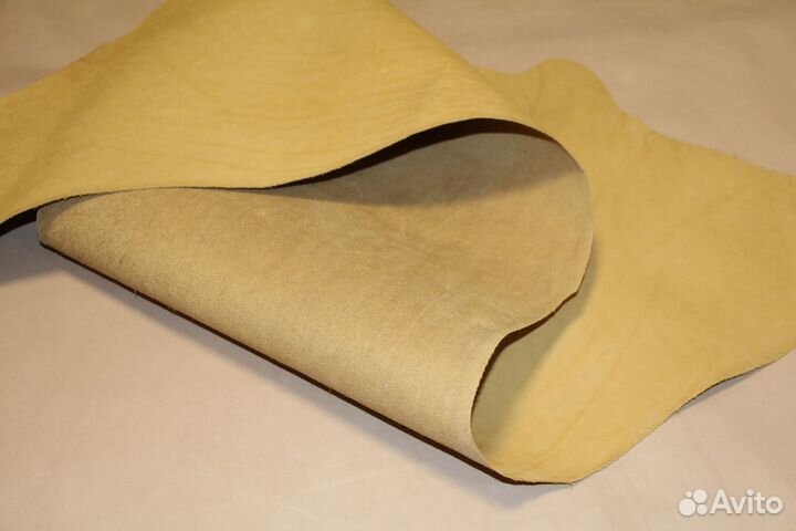 Кожа. Юфть. Цвет пшеничный. 1,2-1,4 мм
