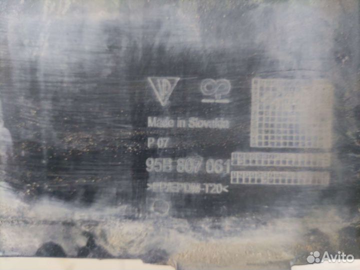 Юбка переднего бампера Porsche Macan l