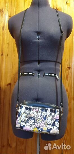 Сумка fabretti натуральная кожа