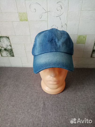 Бейсболка джинсовая для мальчика девочки 7-9 лет