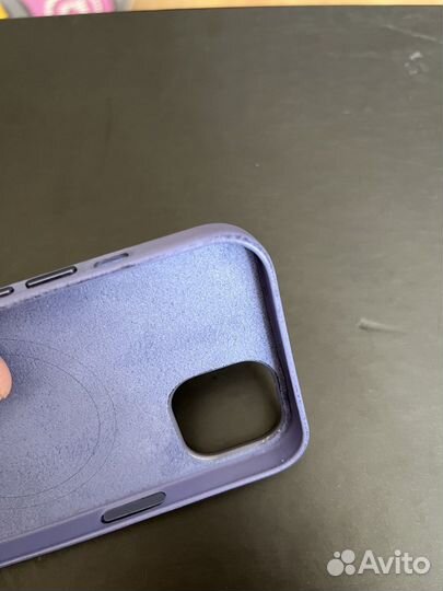 Чехол Leather case на iPhone 13 (оригинал)