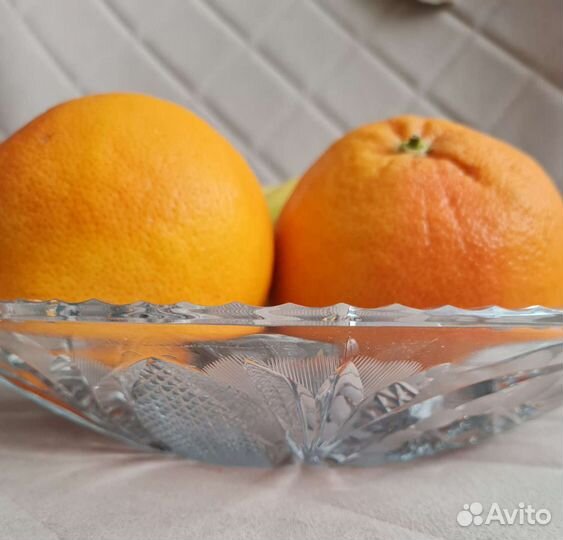 Блюдо для фруктов хрусталь