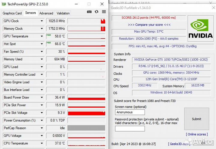 Palit GTX1050Ti 4gb gddr5