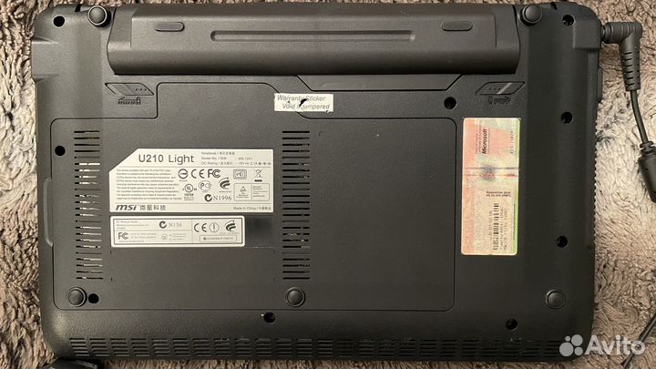 Ноутбук MSI U210 Light + сумка