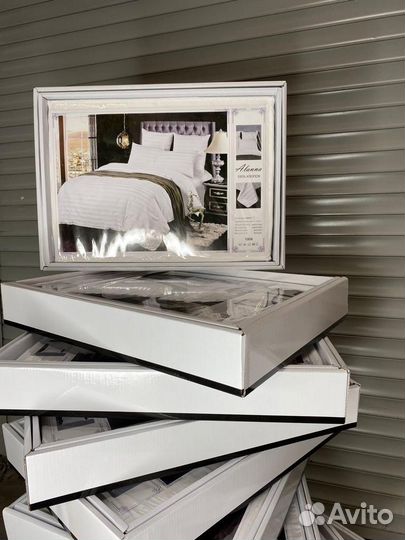 Постельное белье страйп сатин как в отеле